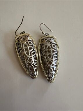 Kendra Scott Silver Filigree Drop Earrings